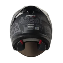 Casco Shaft Pro 240Dv Retrum Negro Gris Visor Iridium Silver 2