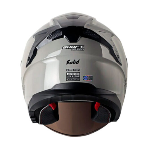 Casco Shaft Pro 240Dv Solid Gris Negro Visor Iridium Silver 1
