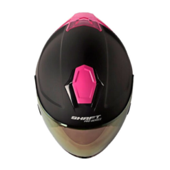 Casco Shaft Pro 240Dv Solid Negro Fucsia Visor Iridium Fucsia 1