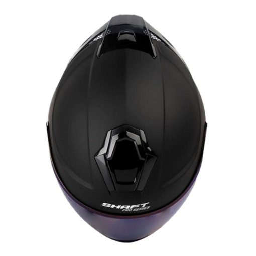 Casco Shaft Pro 240Dv Solid Negro Gris Visor Iridium Azul 1