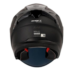 Casco Shaft Pro 240Dv Solid Negro Gris Visor Iridium Azul 1
