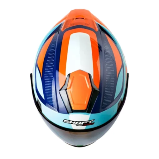 Casco Shaft Pro 240Dv Transverse Azul Naranja Visor Iridium Azul 1