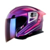 Casco Shaft Pro 240Dv Transverse Morado Fucsia Visor Iridium Morado 1