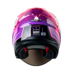 Casco Shaft Pro 240Dv Transverse Morado Fucsia Visor Iridium Morado 2