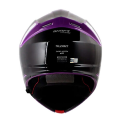 Casco Shaft Pro 4000Dv Evo Truerace Morado Blanco Visor Iridium Morado 1
