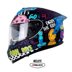 Casco Shaft Pro 610Dv Evo Cool Days Negro Amarillo 1