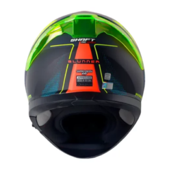 Casco Shaft Pro 612Dv Evo Blunner Azul Oscuro Amarillo Visor Iridium Azul 1