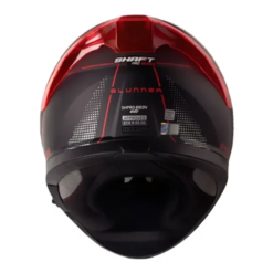 Casco Shaft Pro 612Dv Evo Blunner Gris Rojo Visor Iridium Rojo 1
