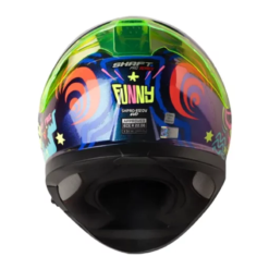 Casco Shaft Pro 612Dv Evo Funny Camaleon Amarillo Visor Iridium Morado 1