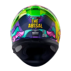 Casco Shaft Pro 612Dv Evo The Abisal Azul Amarillo Visor Iridium Morado 1