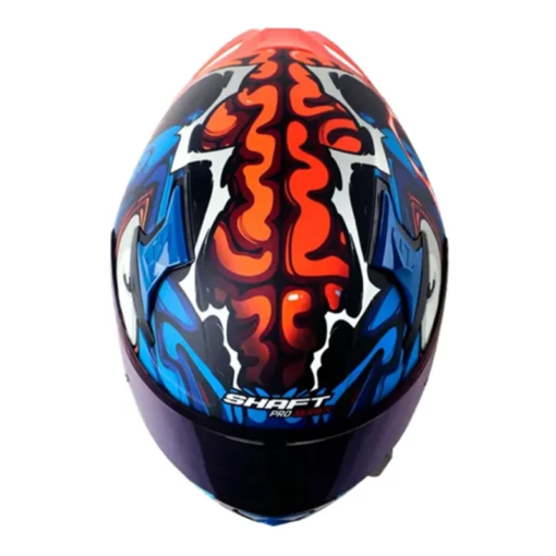 Casco Shaft Pro 612Dv Evo The Abisal Negro Azul Visor Iridium Azul 2