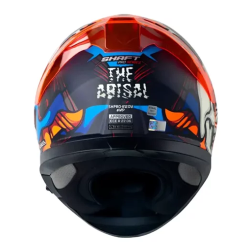 Casco Shaft Pro 612Dv Evo The Abisal Negro Azul Visor Iridium Azul 2