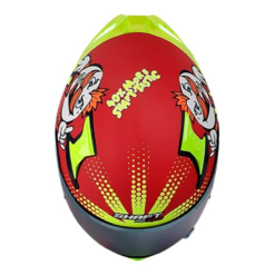 Casco Shaft Pro 612Dv Snack Rojo Amarillo Visor Iridium Amarillo 1