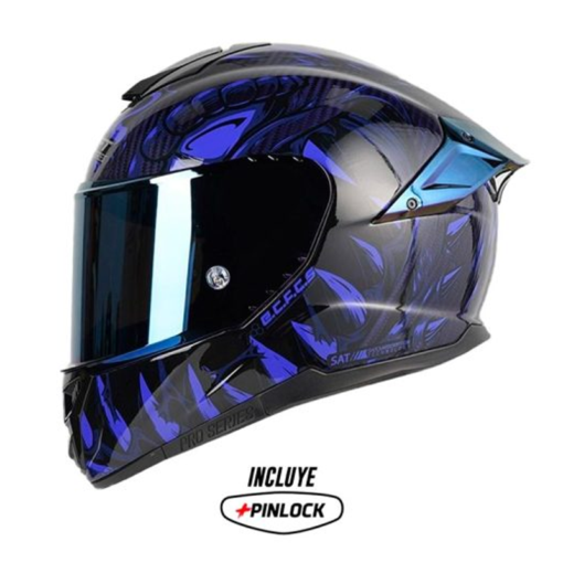Casco Shaft Pro 620evo Lizzard Azul Visor Azul 1