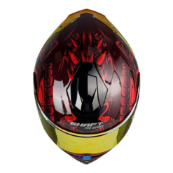 Casco Shaft Pro 620evo Lizzard Rojo Visor Iridium Rojo 1
