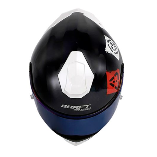 Casco Shaft Pro 620evo Stencil Azul Navy Visor Iridium Azul 2