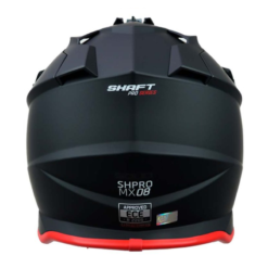 Casco Shaft Pro Mx08 Solid Negro Rojo 1