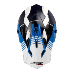 Casco Shaft Pro Mx08 Sunset Azul Navy Blanco 1