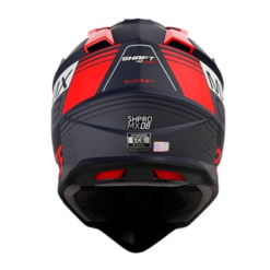 Casco Shaft Pro Mx08 Sunset Azul Navy Rojo 1