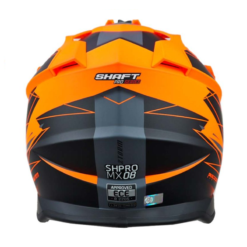 Casco Shaft Pro Mx08 Ztorm Naranja Gris 1