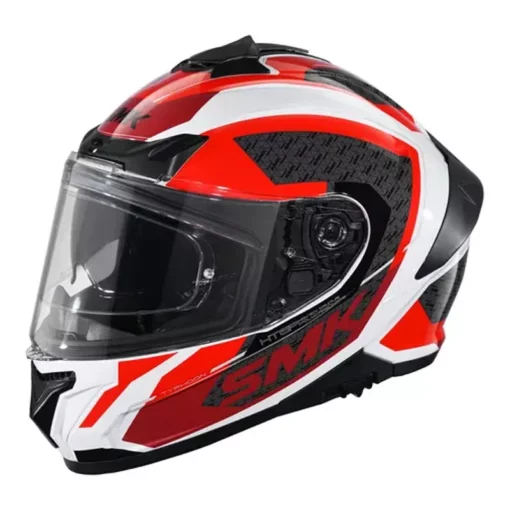 Casco Smk Typhoon Rd1 Blanco Rojo 1