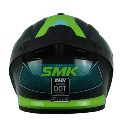 Casco Smk Typhoon Vis Gl884 Verde 1