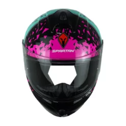 Casco Spartan Draken Broken Azul Rosado 1