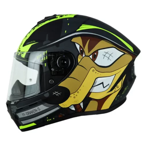 Casco Spartan Draken Csa Nostra Gris Amarillo 1