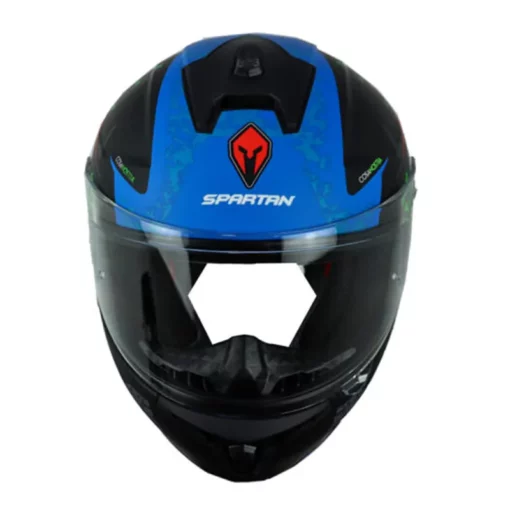 Casco Spartan Draken Csa Nostra Gris Azul 1