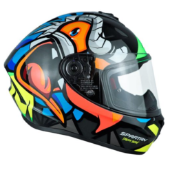 Casco Spartan Draken Sparrot Negro 2