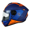 Casco Spartan Draken Type Azul Naranja 1