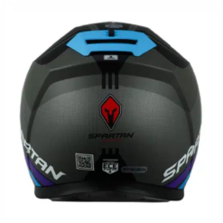 Casco Spartan Gecko Sv Epic Gris Azul 1