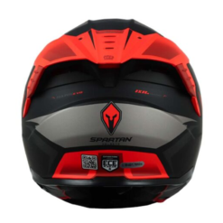 Casco Spartan Hawkevo Rojo 3