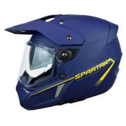 Casco Spartan Wolf Azul Amarillo 1