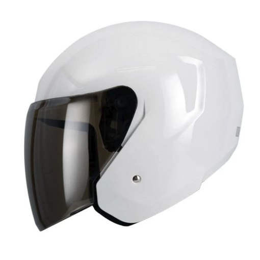 Casco Tech T10 Plano Blanco Visor Smoke 1