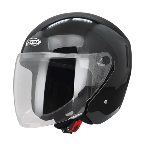 Casco Tech T10 Plano Negro 2