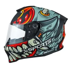 Casco X-Sports V151 Evil Gris 1