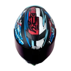 Casco X_One X-500Gt Evo Kitt Negro Azul Visor Iridium Azul 1