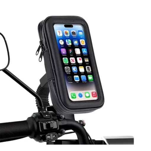Estuche Porta Celular Moto Espejo 1