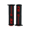 Grips Gx Caucho A1 Zx-514 Negro Rojo