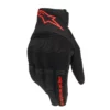 Guantes Alpinestars Cooper Negro Rojo Fluorescente 1