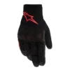 Guantes Alpinestars Smax Ds Negro Rojo Fluorescente 1