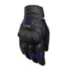 Guantes Giacomo En Cuero Street Race Negro Morado 2