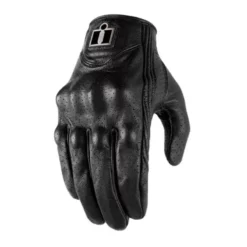 Guantes Icon Pursuit Negro Perforados1