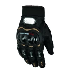 Guantes Motoshopper A83 Proteccion Negro Café 1