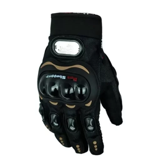 Guantes Motoshopper A83 Proteccion Negro Café 1