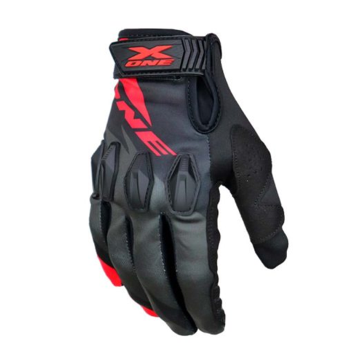 Guantes X_One X-10 Rider Rojo Gris