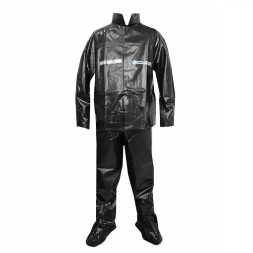 Impermeable Lona Industrial Negro