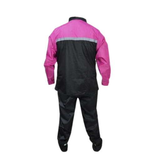 Impermeable Poliester Delatex Negro Fucsia 1
