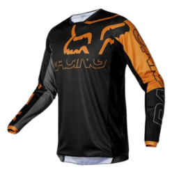 Jersey Fox 180 Skew Negro Naranja 1